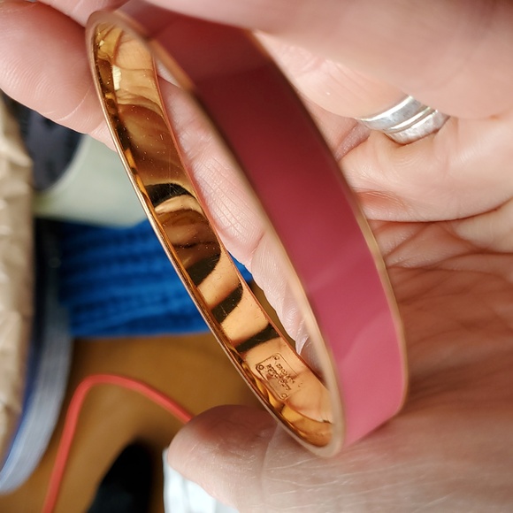 Kate Spade Tickled Pink Enamel Bangle Bracelet - Picture 3 of 3
